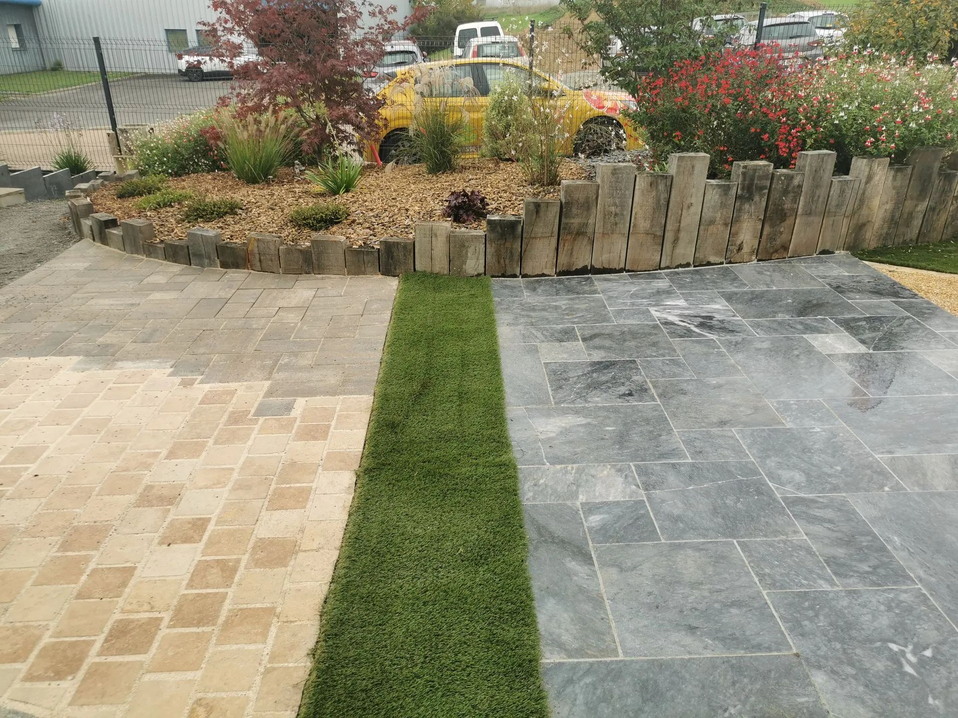 Entrée de garage originale à Mios