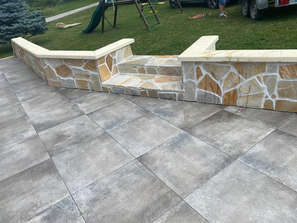 Un dallage extérieur