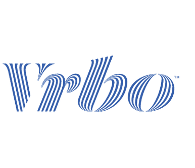 A blue and white logo for a company called virbo