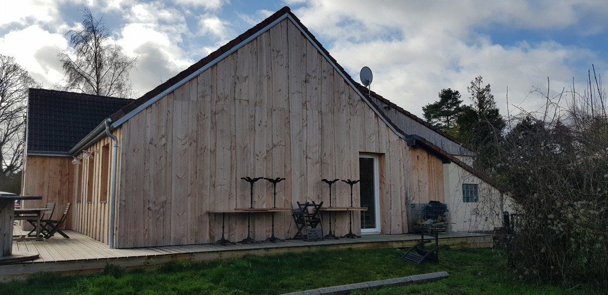 maison en bardage bois