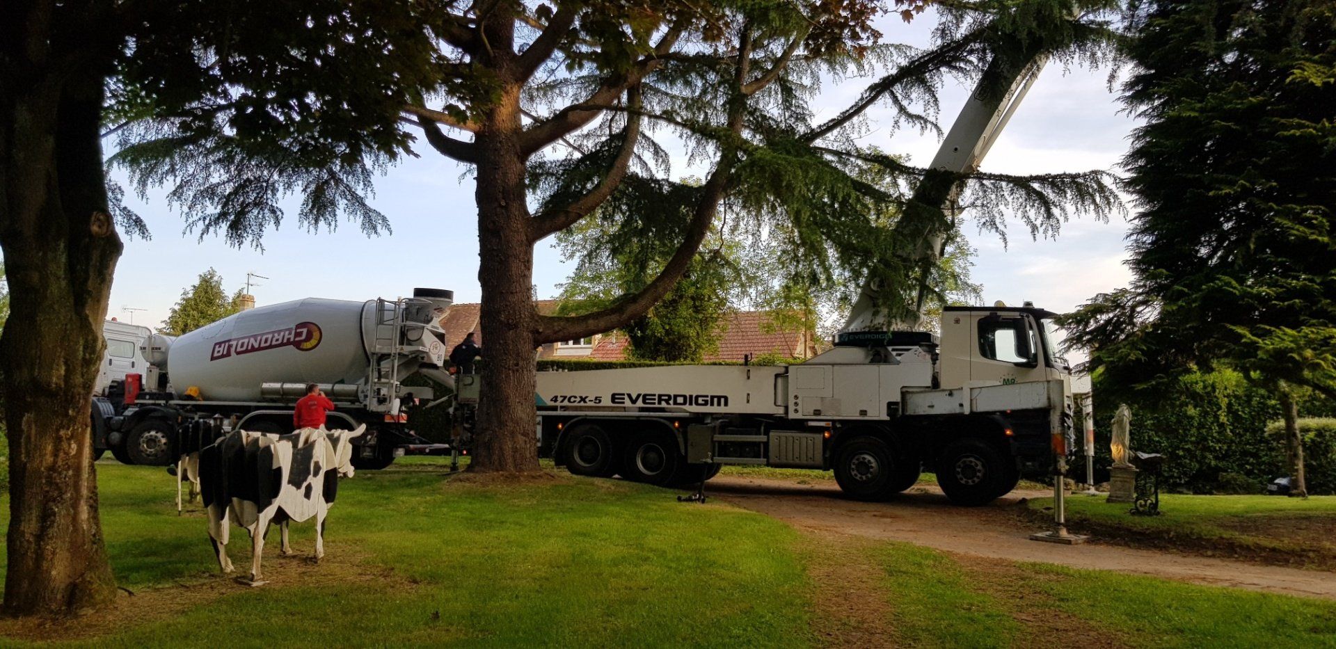 équipement pour coulage de dalle en béton