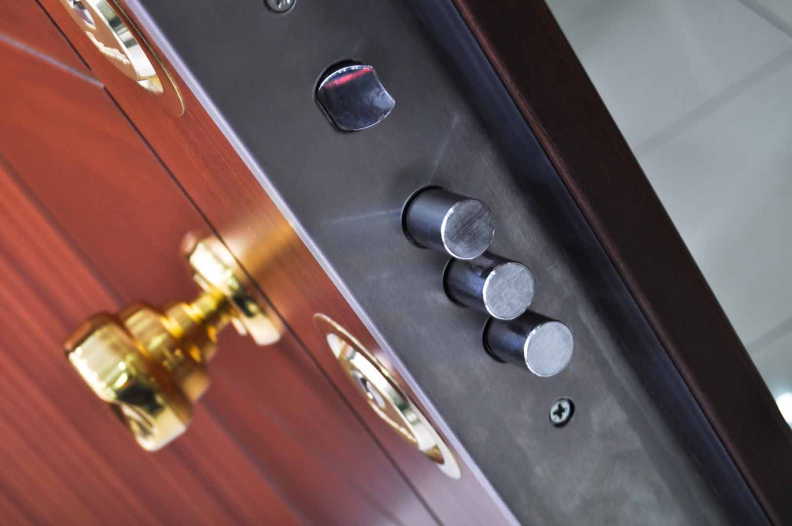 Porte blindée ouverte