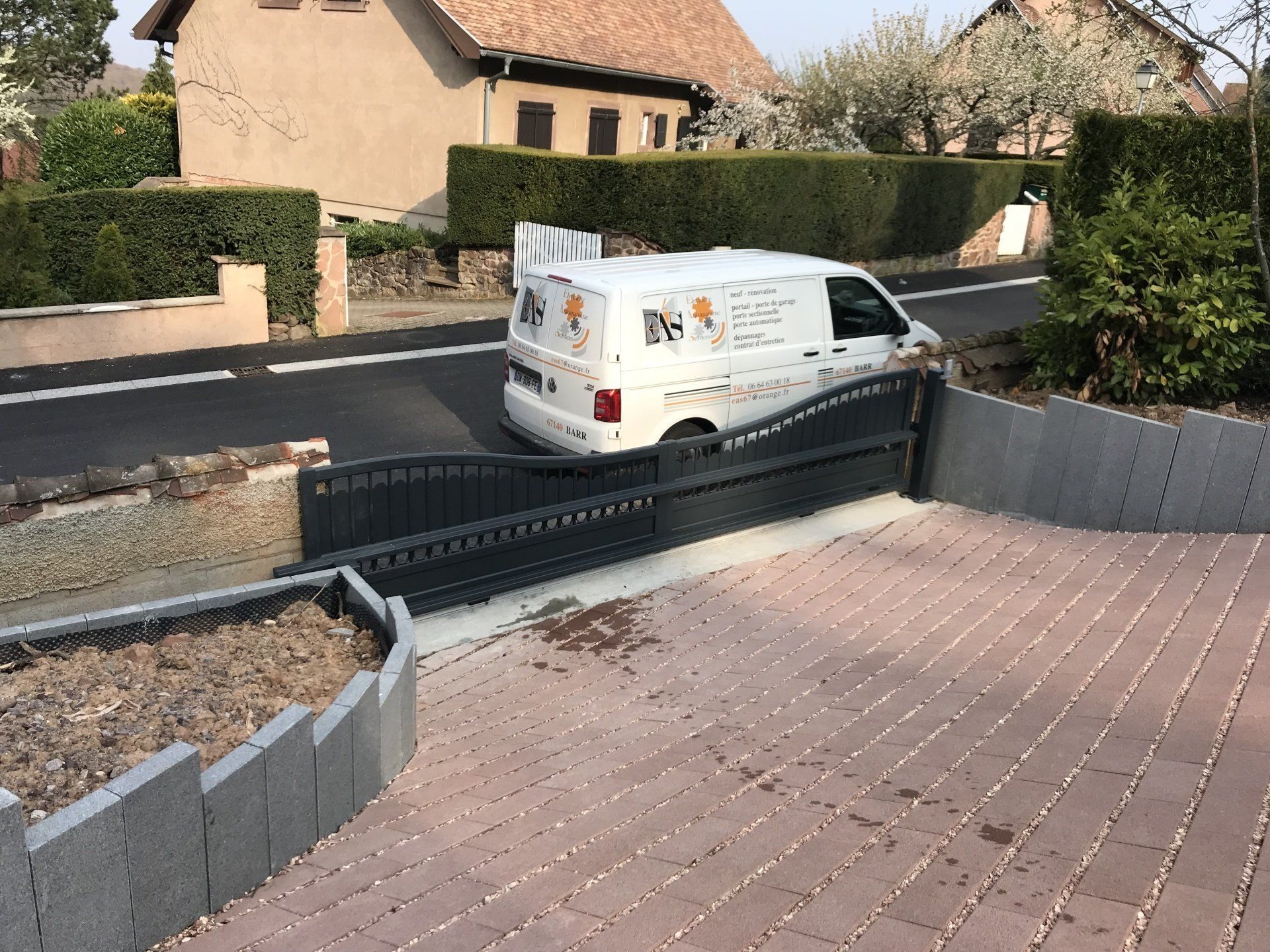 Pose et automatisation de portail