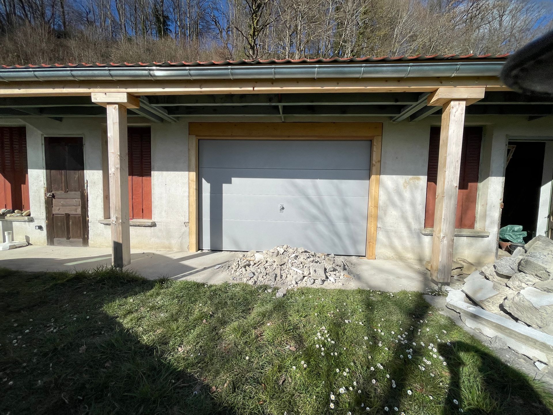 Gouttière en zinc