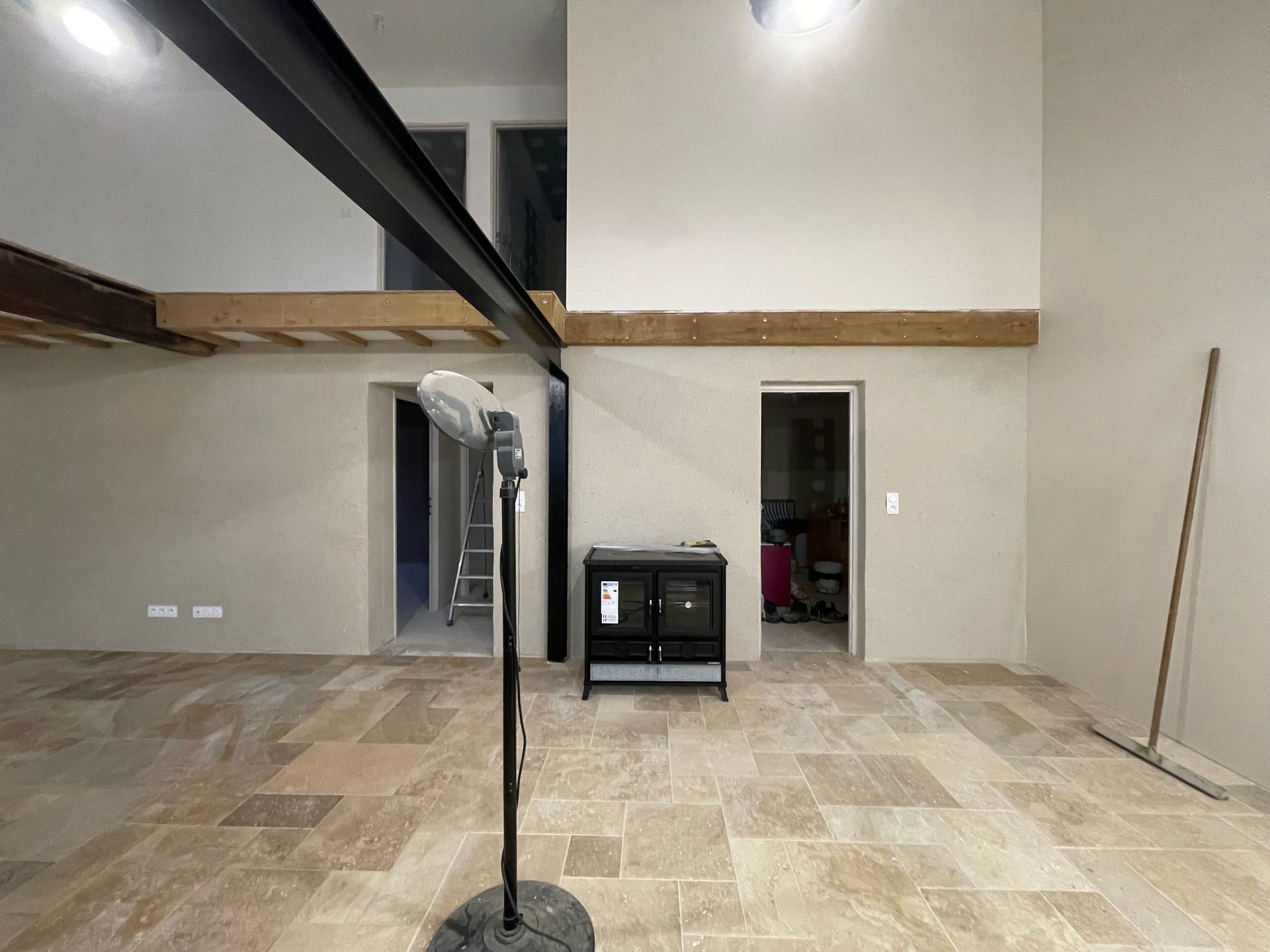 Projet après la pose d'un revêtement de sol