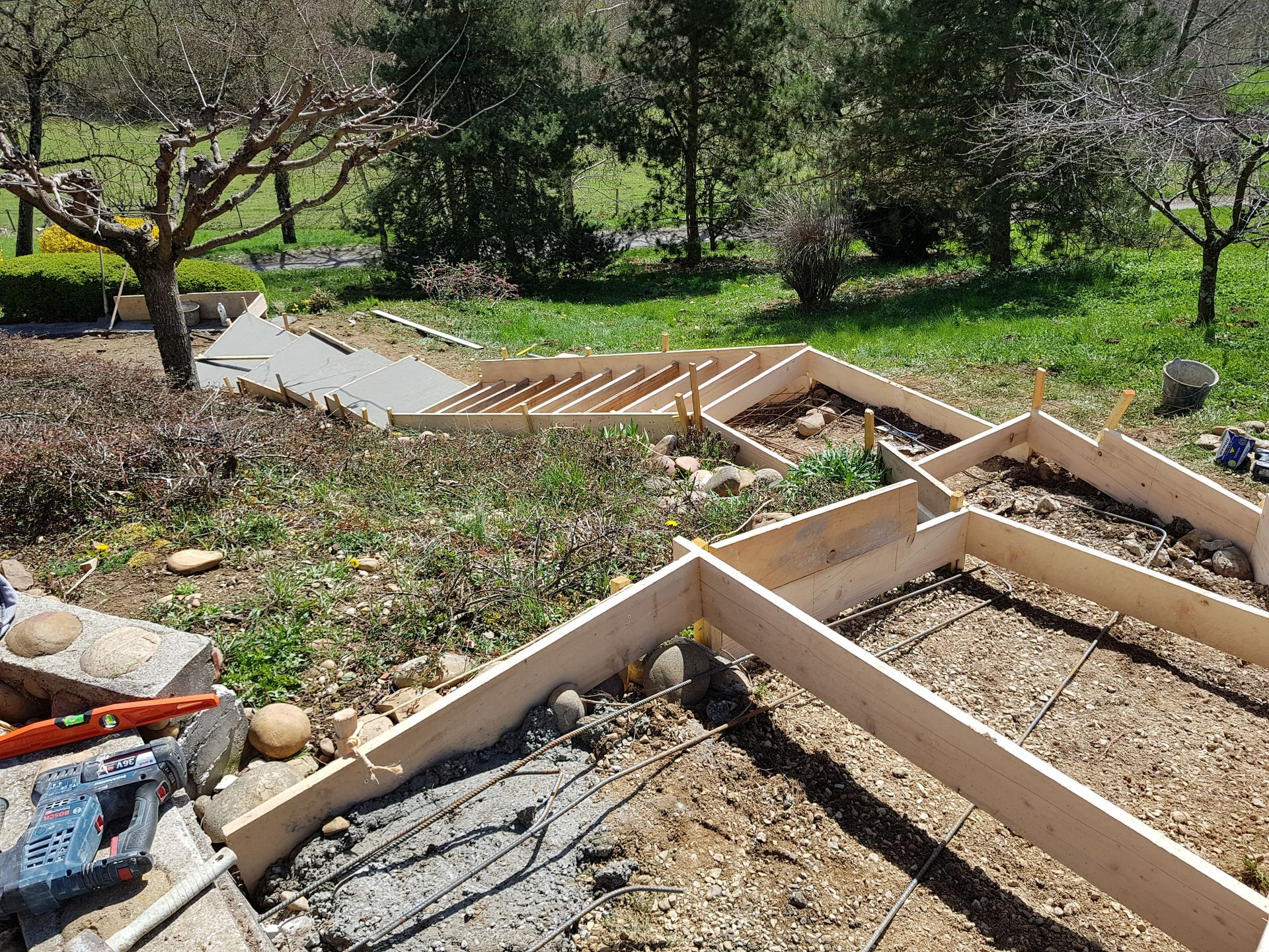 Coffrage pour aménagement extérieur