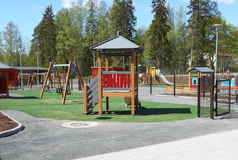 Palmurinteen päiväkoti, pihatyöt