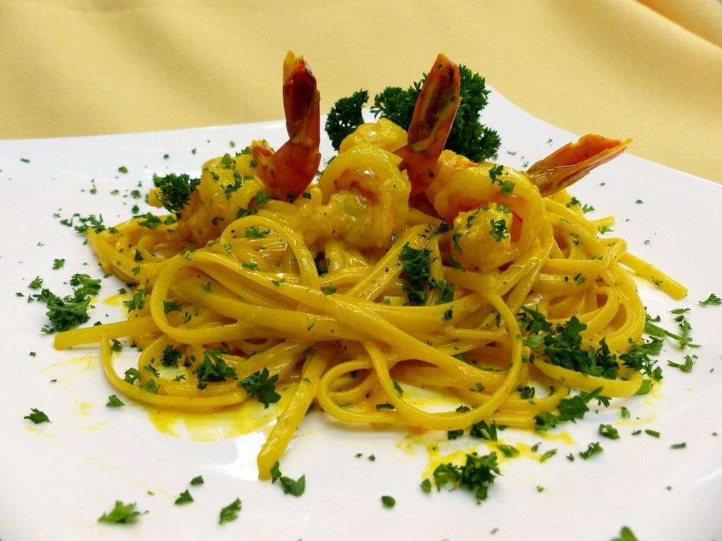 Tagliatelle Gamberoni & Zafferano