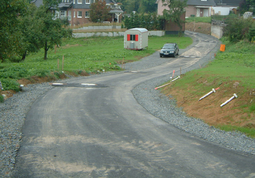Tiefbau Lemm GmbH, fertige Baustraße