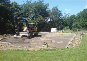 Tiefbau Lemm GmbH, Errichtung eines Kleinspielfelds