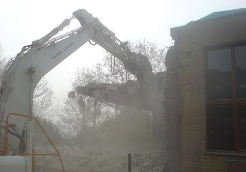 Tiefbau Lemm GmbH, Teilabriss einer Multifunktionshalle