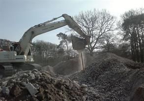 Tiefbau Lemm GmbH, Bauschuttaufbereitung