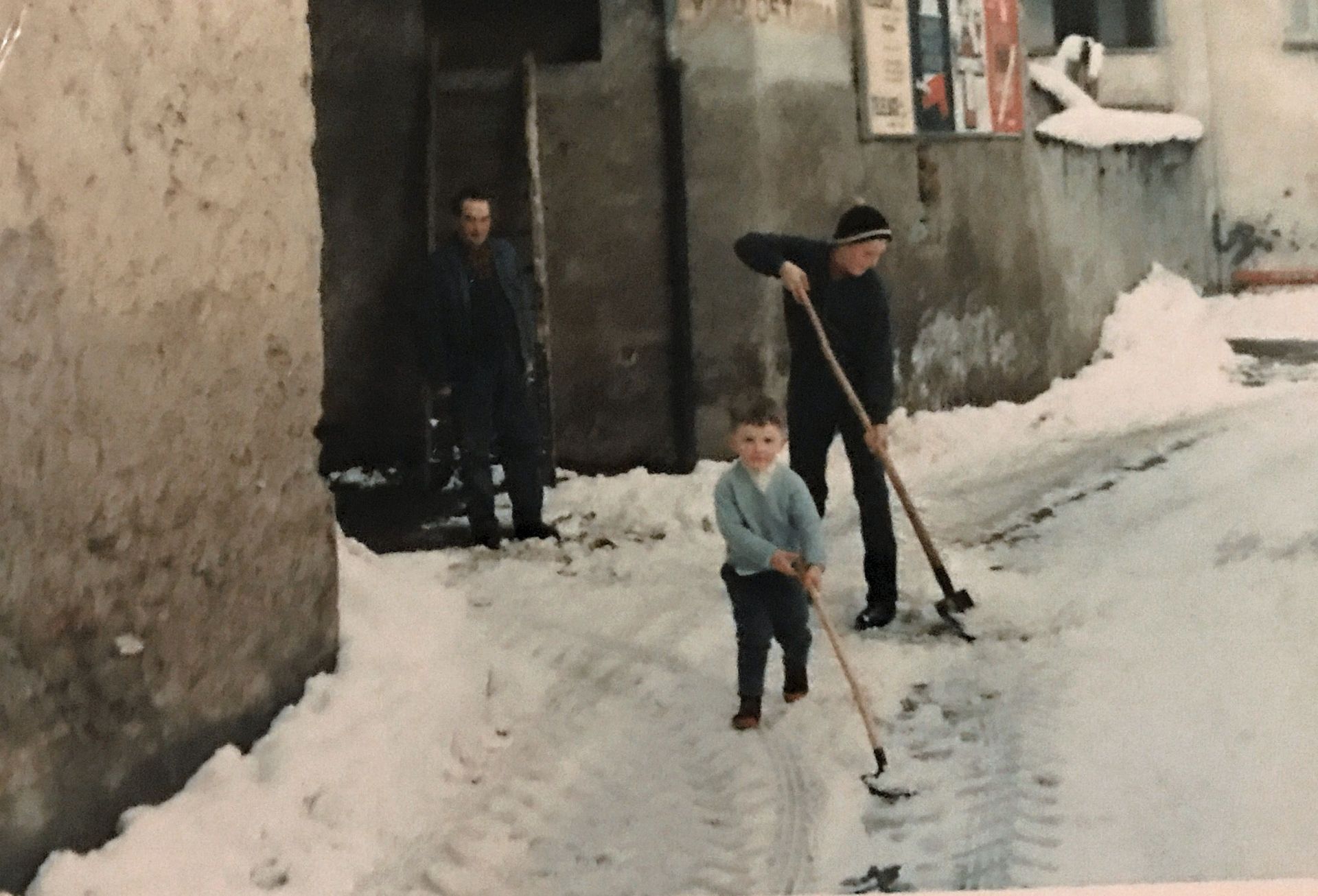 la neve a Bigogno anni '60