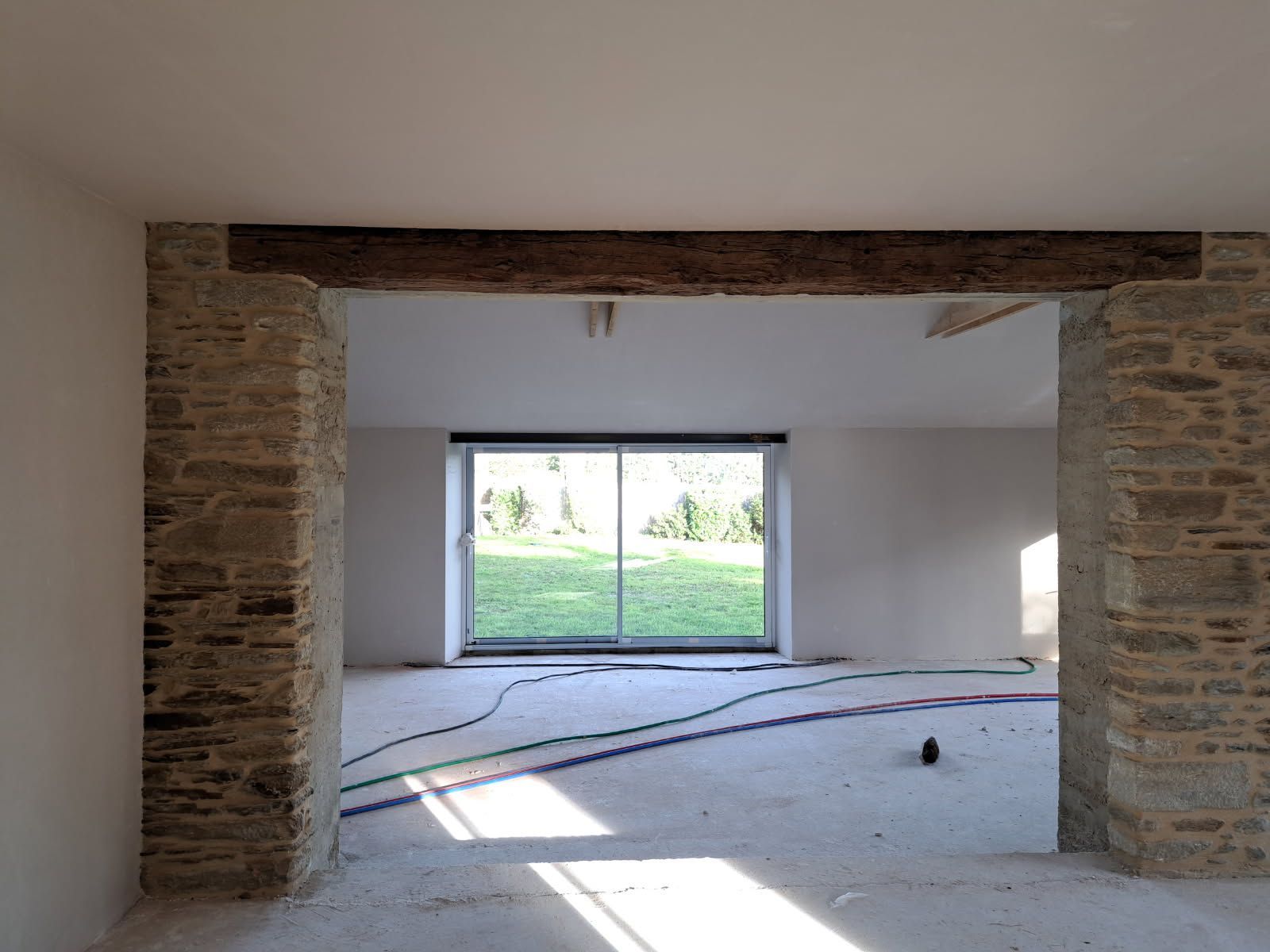 Plâtrerie d'une maison