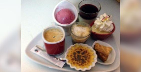 Plusieurs choix de desserts proposés faits maison à Guingamp