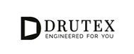 Ein für Sie entwickeltes schwarz-weißes Logo für Drutex.