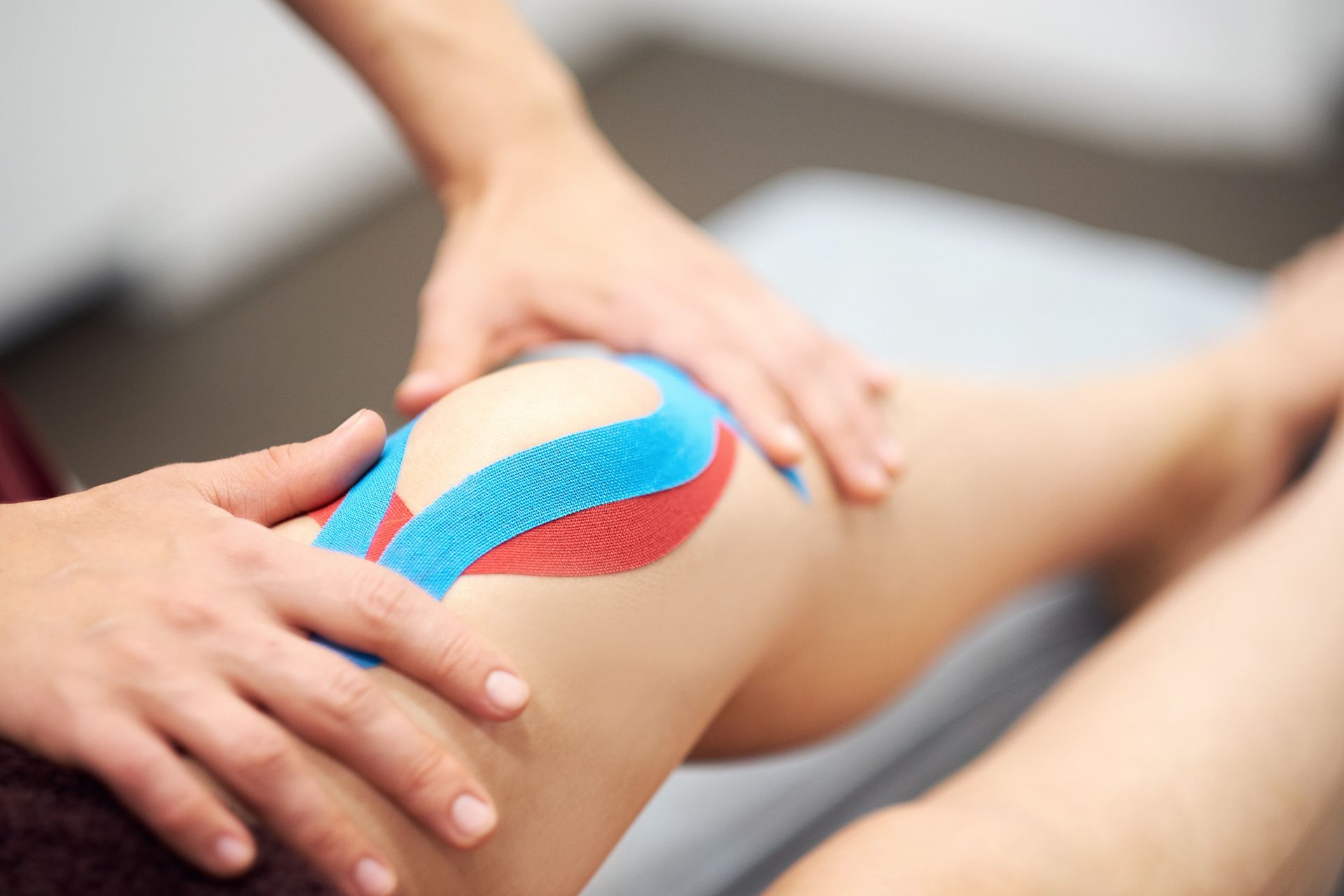Physiotherapie Knie Kinesiotaping