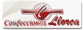 Logotipo de Confesiones L'Lorca que presenta una letra "C" roja estilizada dentro de un c&iacute;rculo, con el nombre en texto rojo.