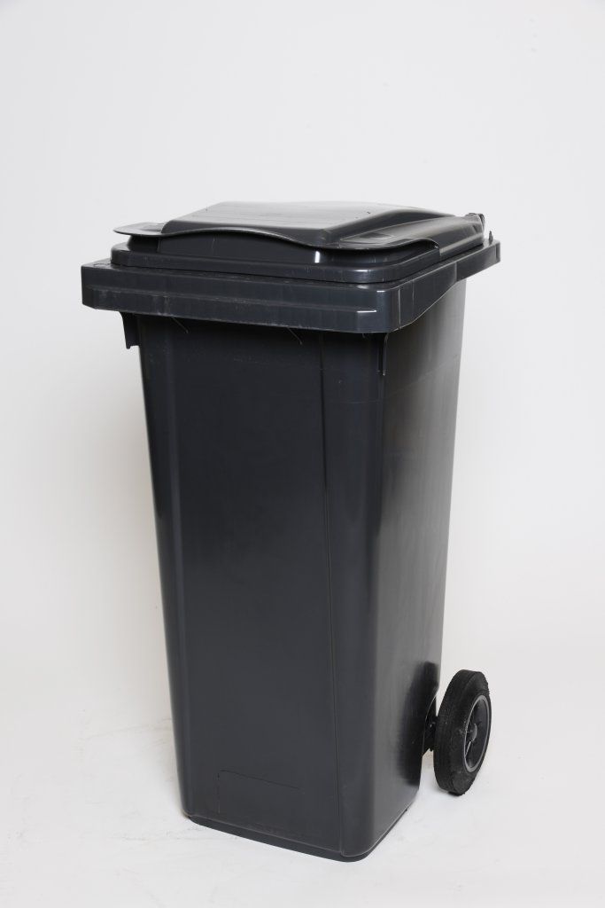 Lok á 240 ltr. tunnu - grátt