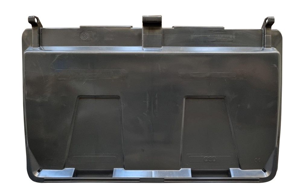 Lok á 660 ltr. kar - grátt