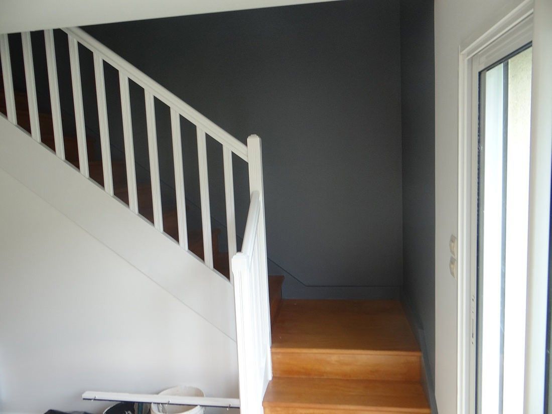 Un escalier quart tournant rénové