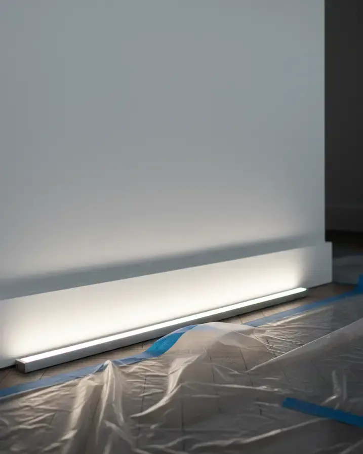 Acabado espejo tras quitar gotelé en vivienda de Benicarló.