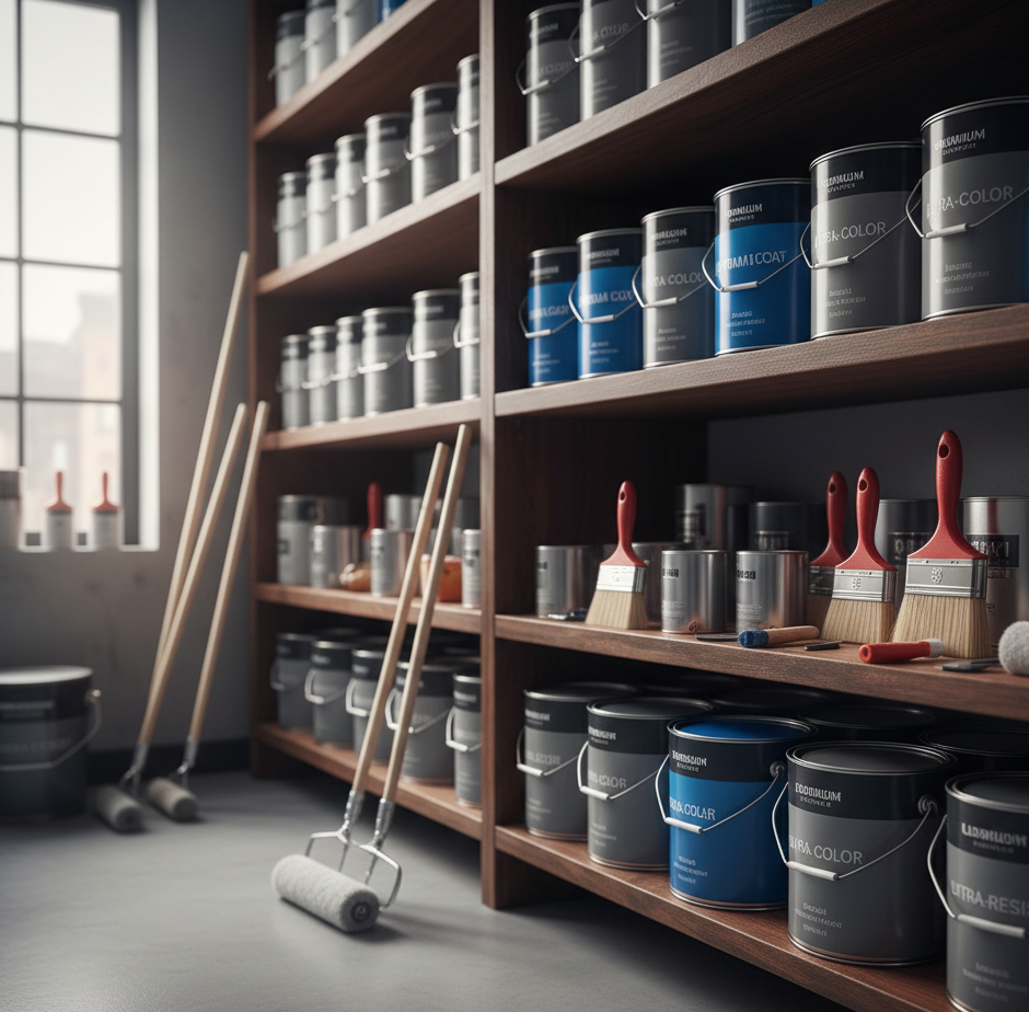 Material de calidad almacenado en estantería