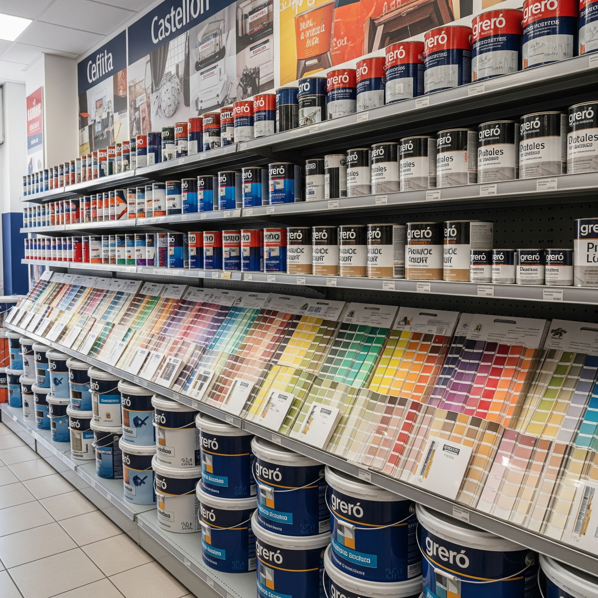 Una persona está pintando una caja de madera con un rodillo de pintura.