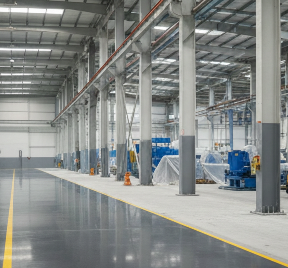 Pintura de nave industrial