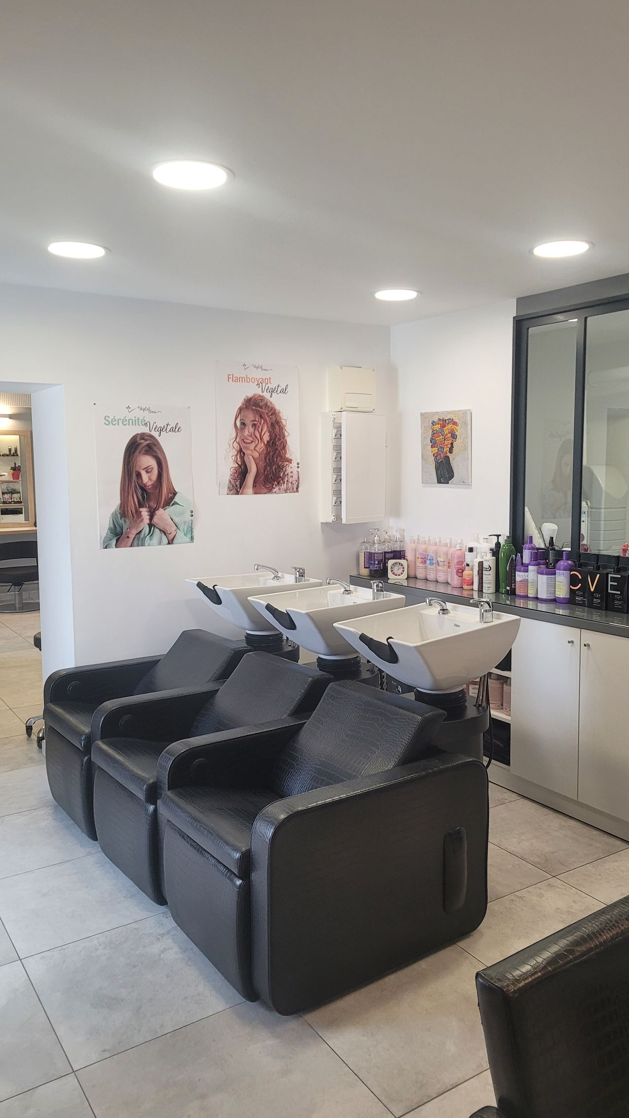 Bacs pour les shampoings