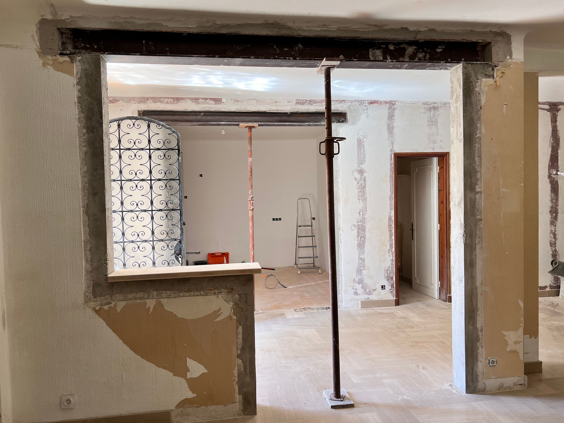 Création d'ouverture de murs intérieurs