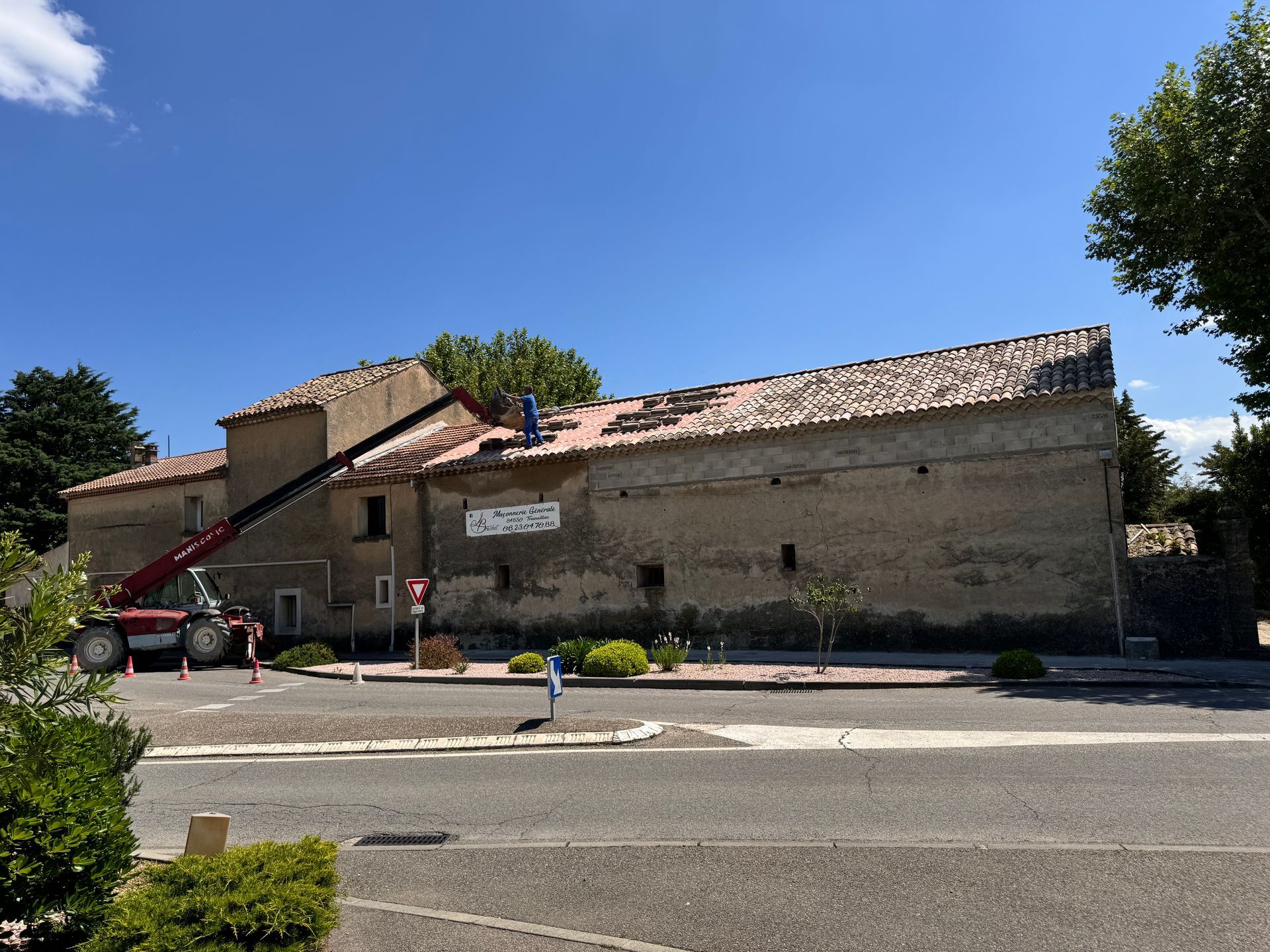 Travaux de rénovation du toit