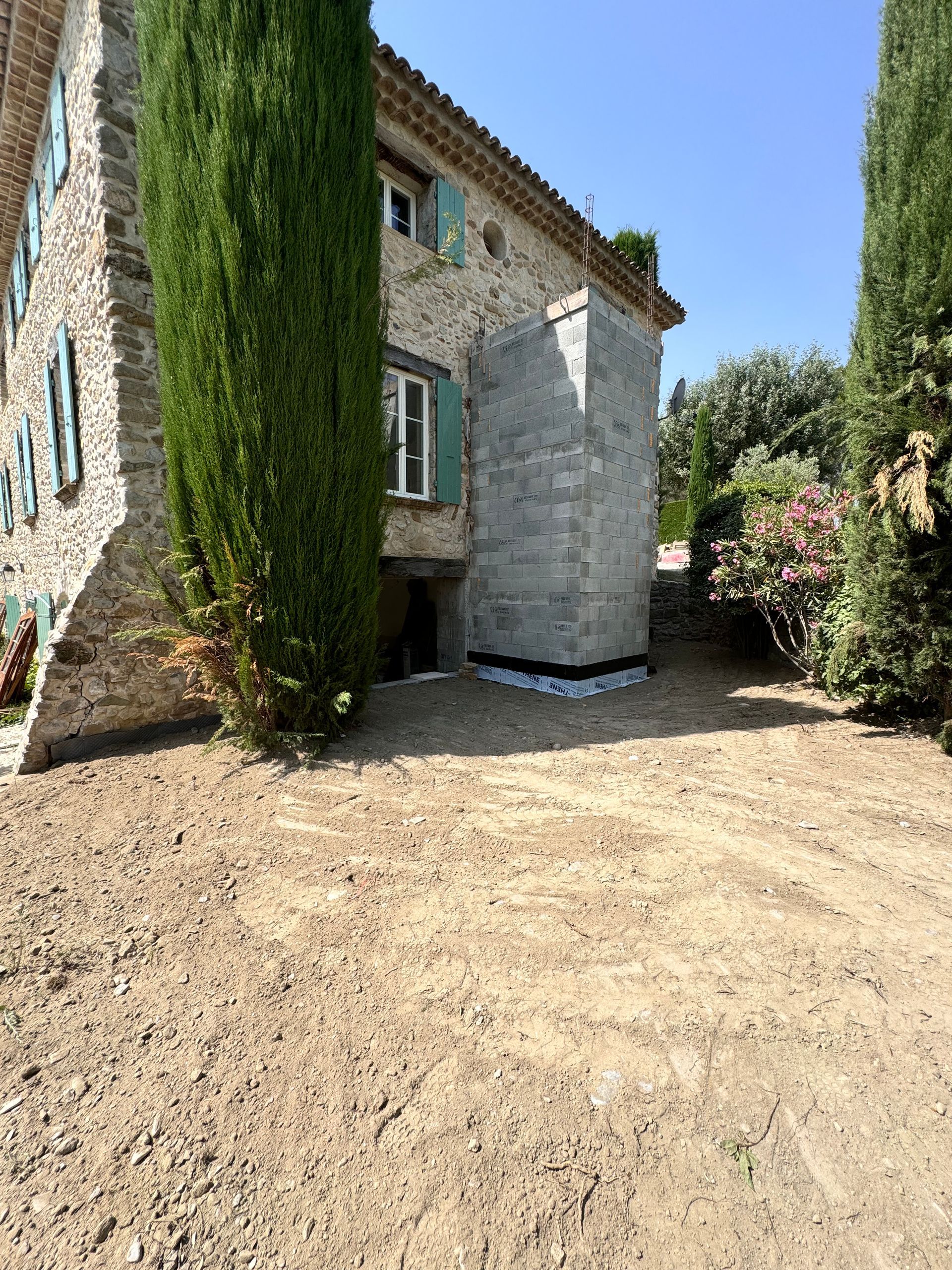 Construction des murs