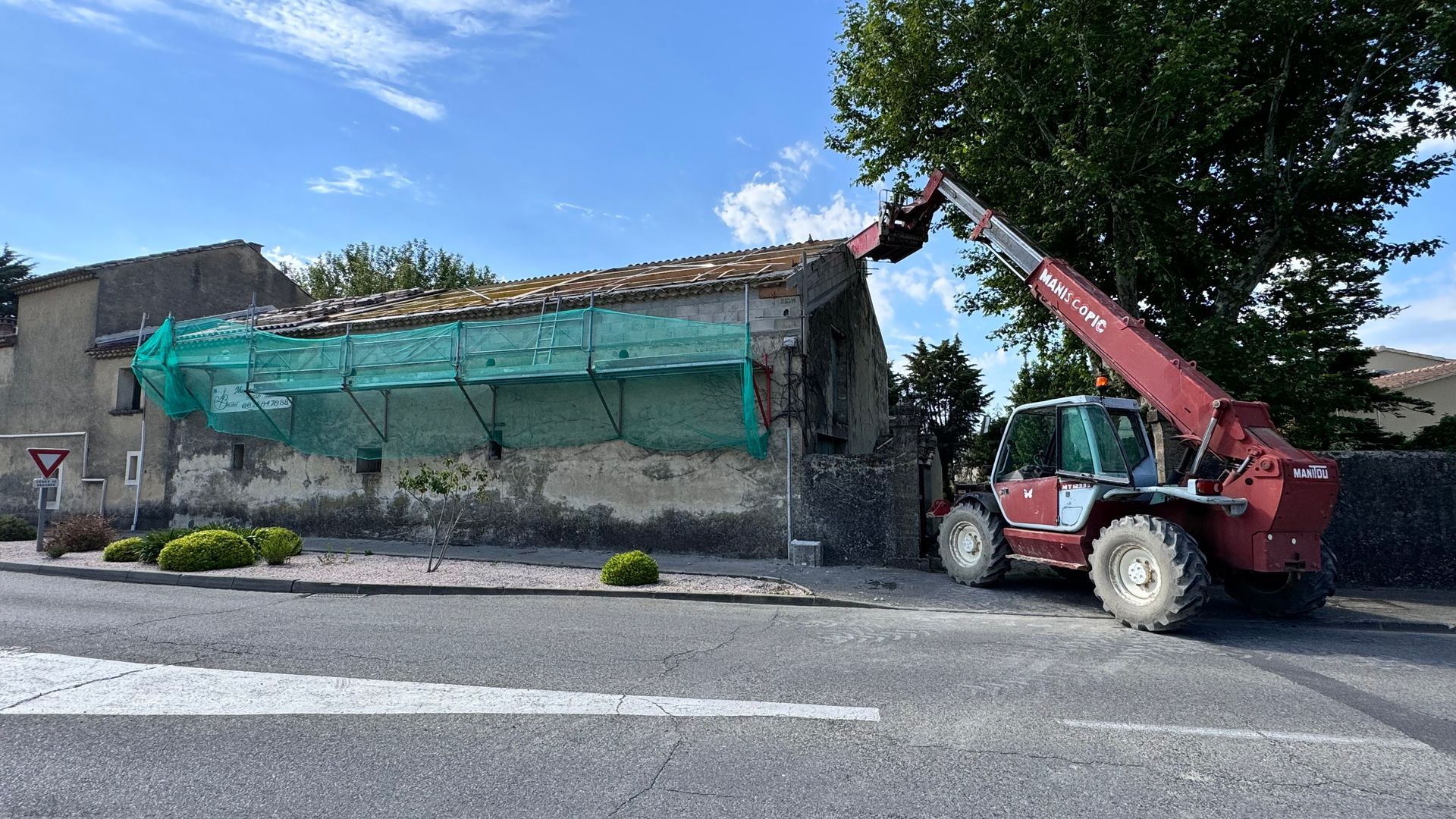 Travaux de rénovation de toiture
