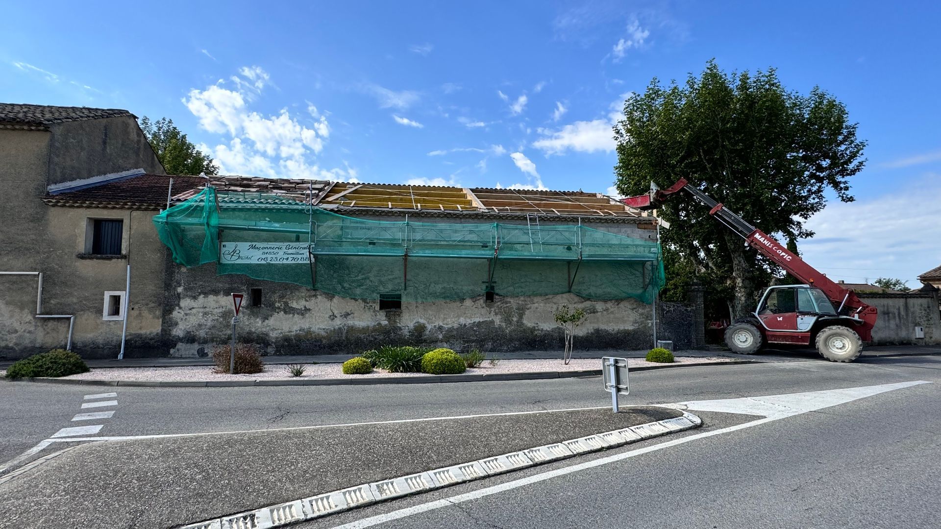 Travaux dex rénovation de toit