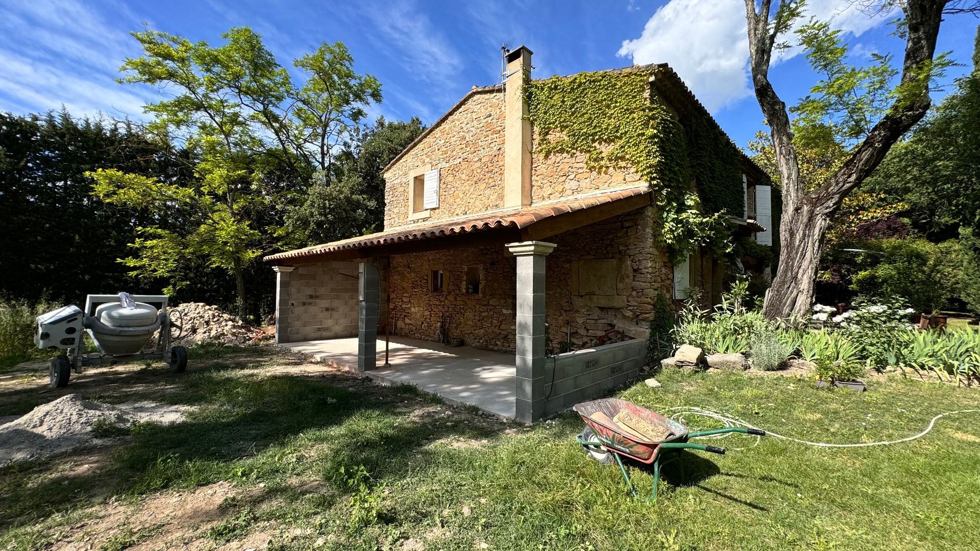 Rénovation toiture de préau