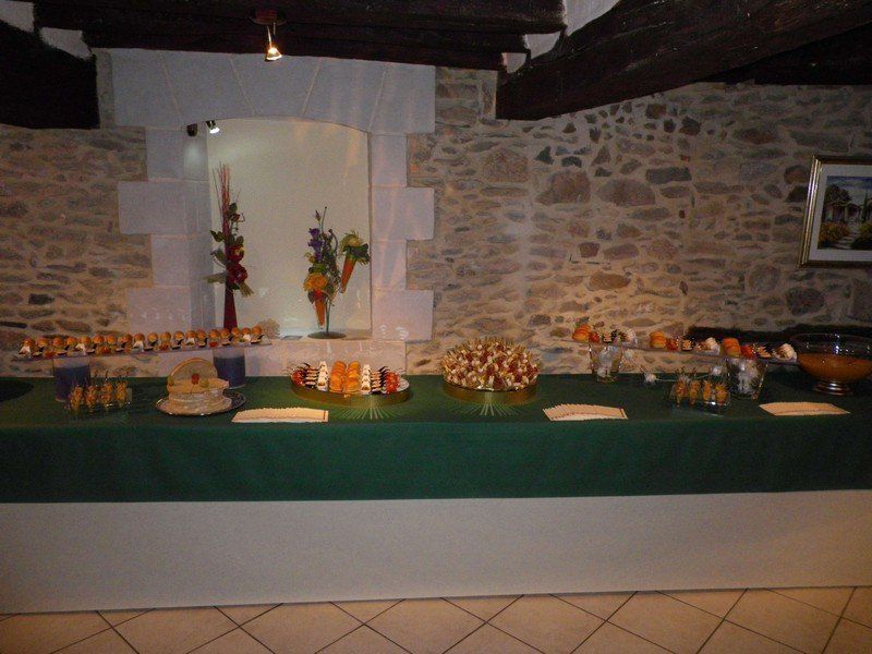 Cocktail dînatoire avec décoration