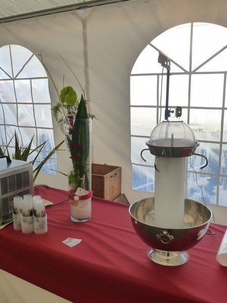 Mise en place du buffet par notre équipe