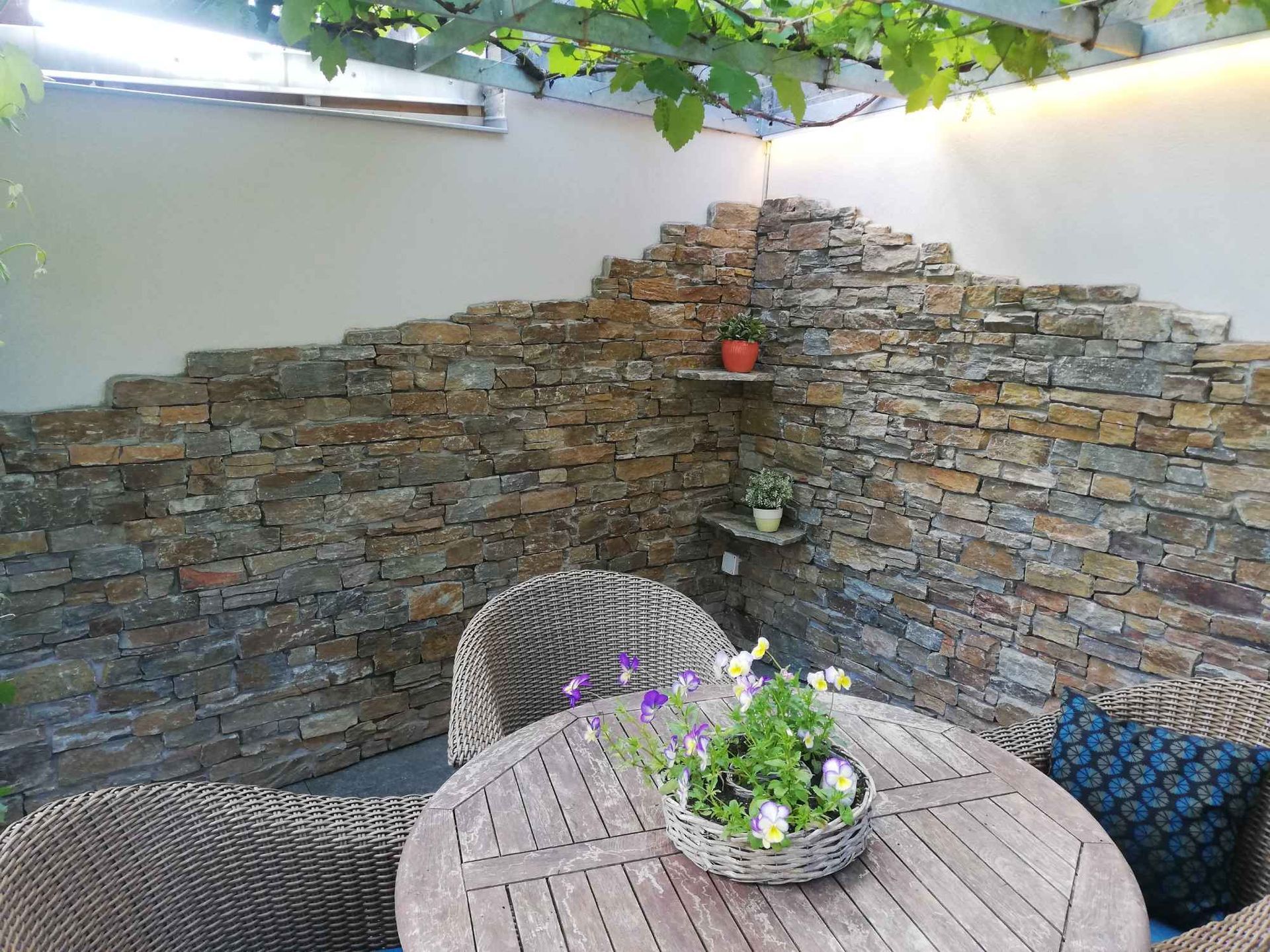 Mauerverblenderr Terrasse