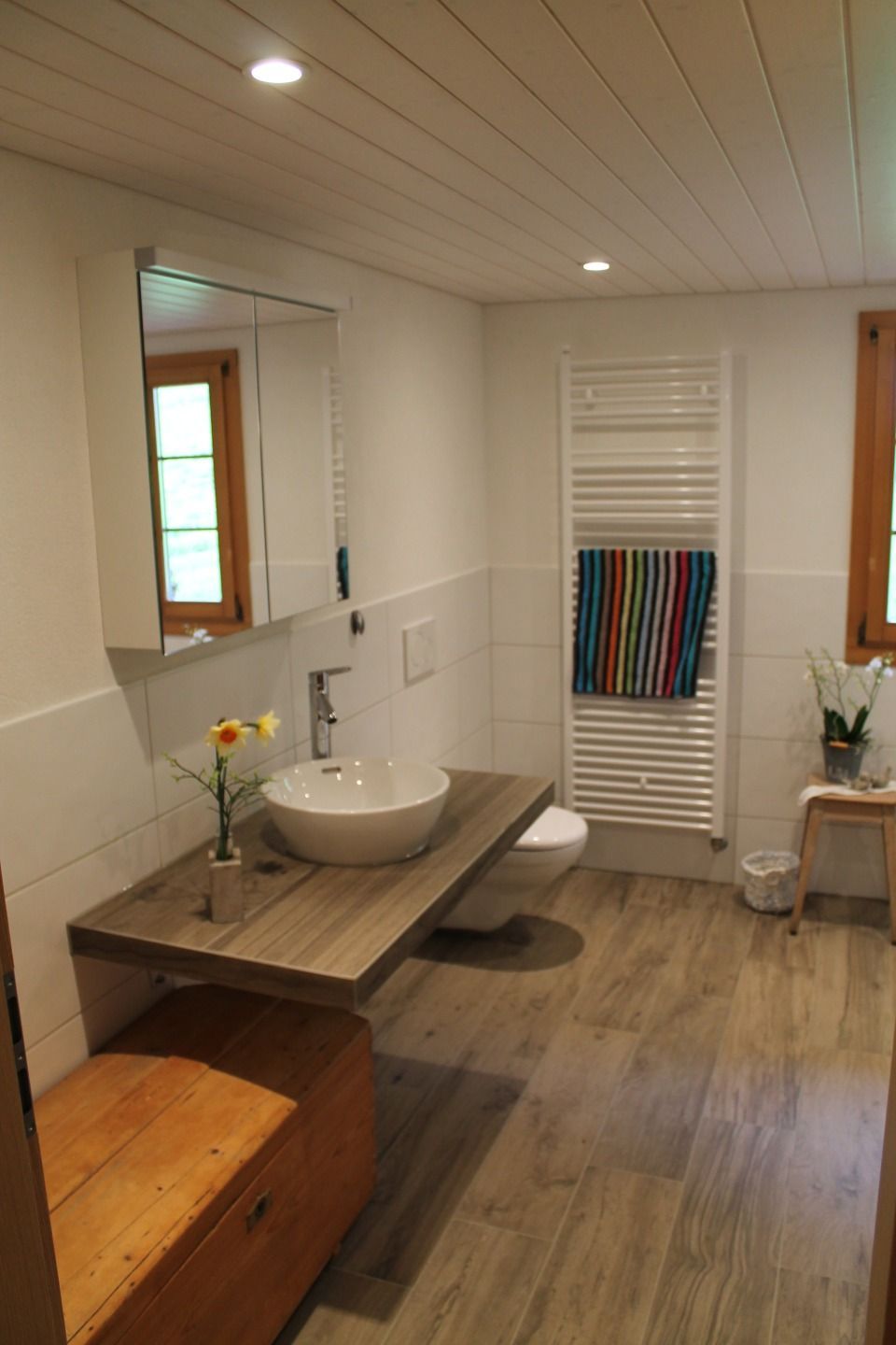 Holzoptikboden Badezimmer