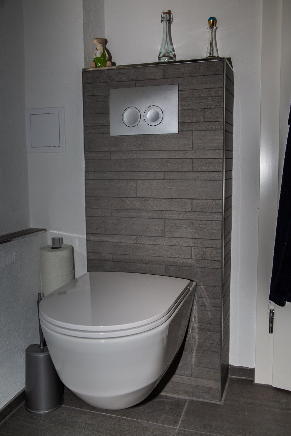 Betonoptik-Fliesen Badezimmer