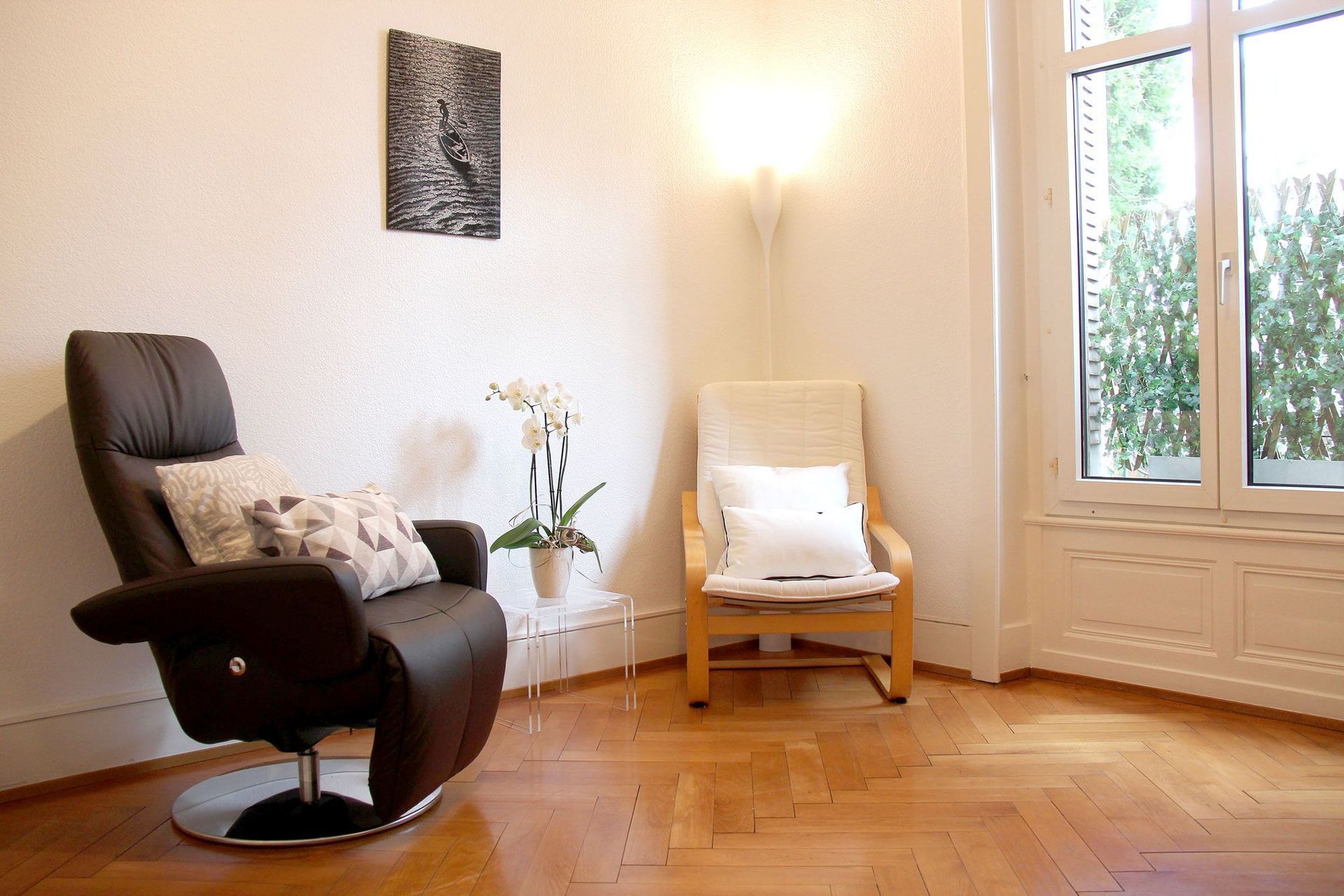 Salle de consultation du cabinet privé de psychothérapie