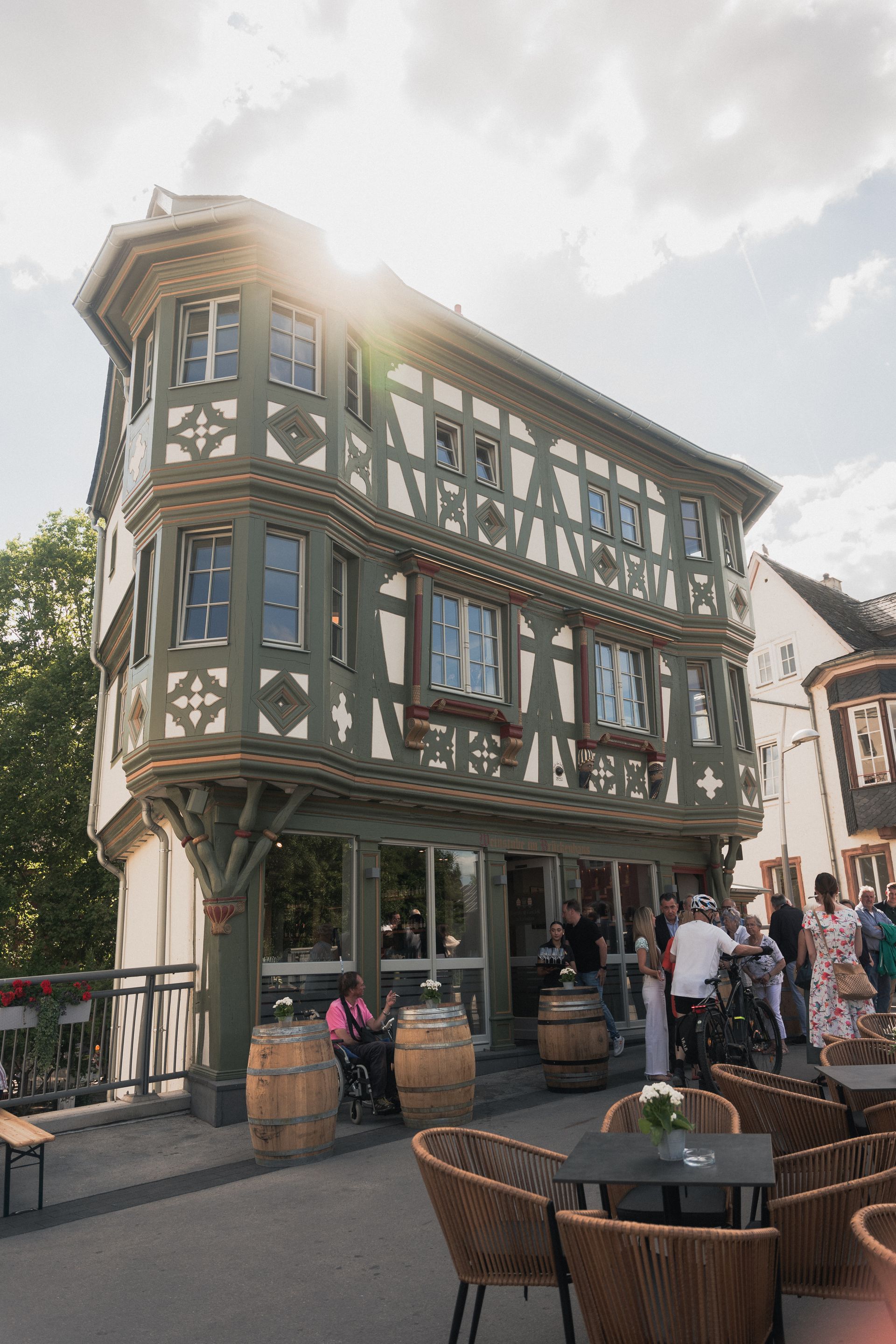 Brückenhaus mit der Schwedenkugel Bad Kreuznach