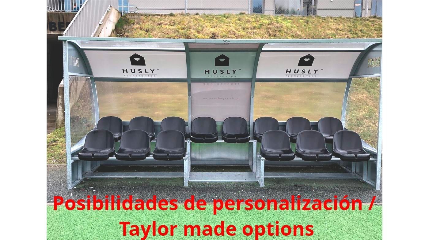 Una opción a medida para un refugio de fútbol