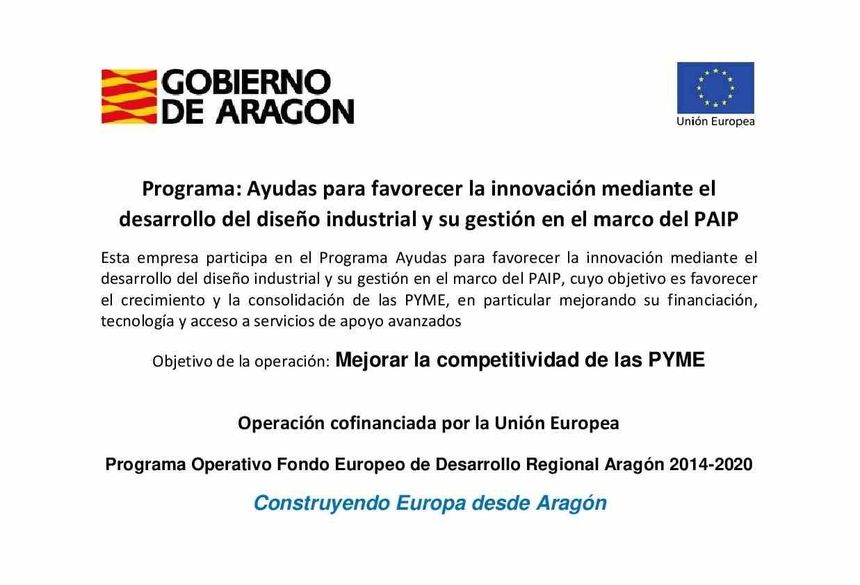 Un cartel que dice Gobierno de Aragón.