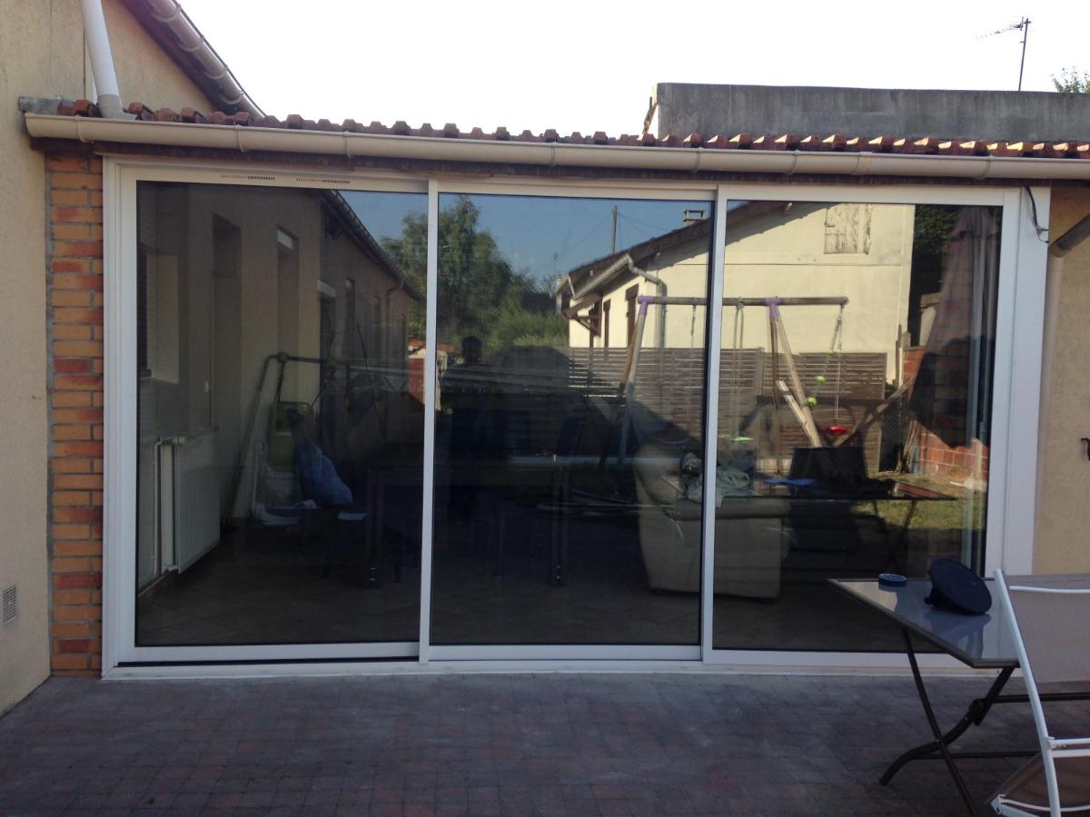 pose de baie vitrée