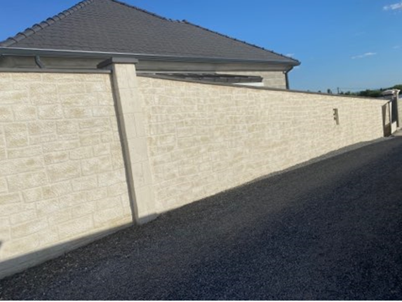 Construction d'un muret en pierre