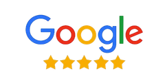 Logo Google avec 5 étoiles signifiant les avis