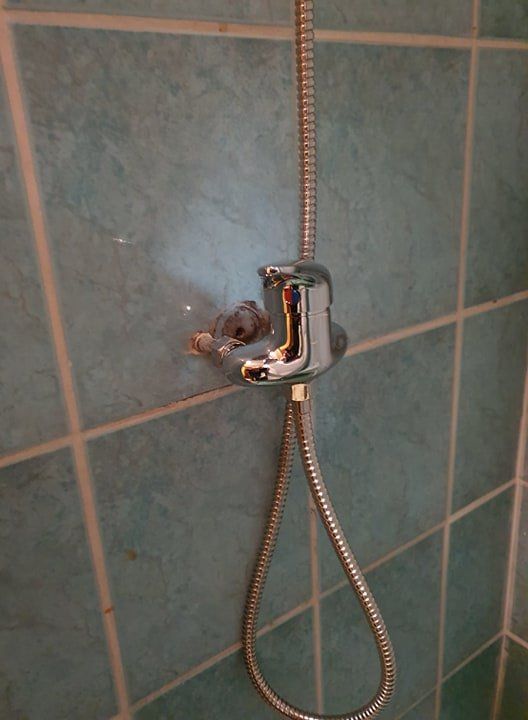Changement robinet de douche