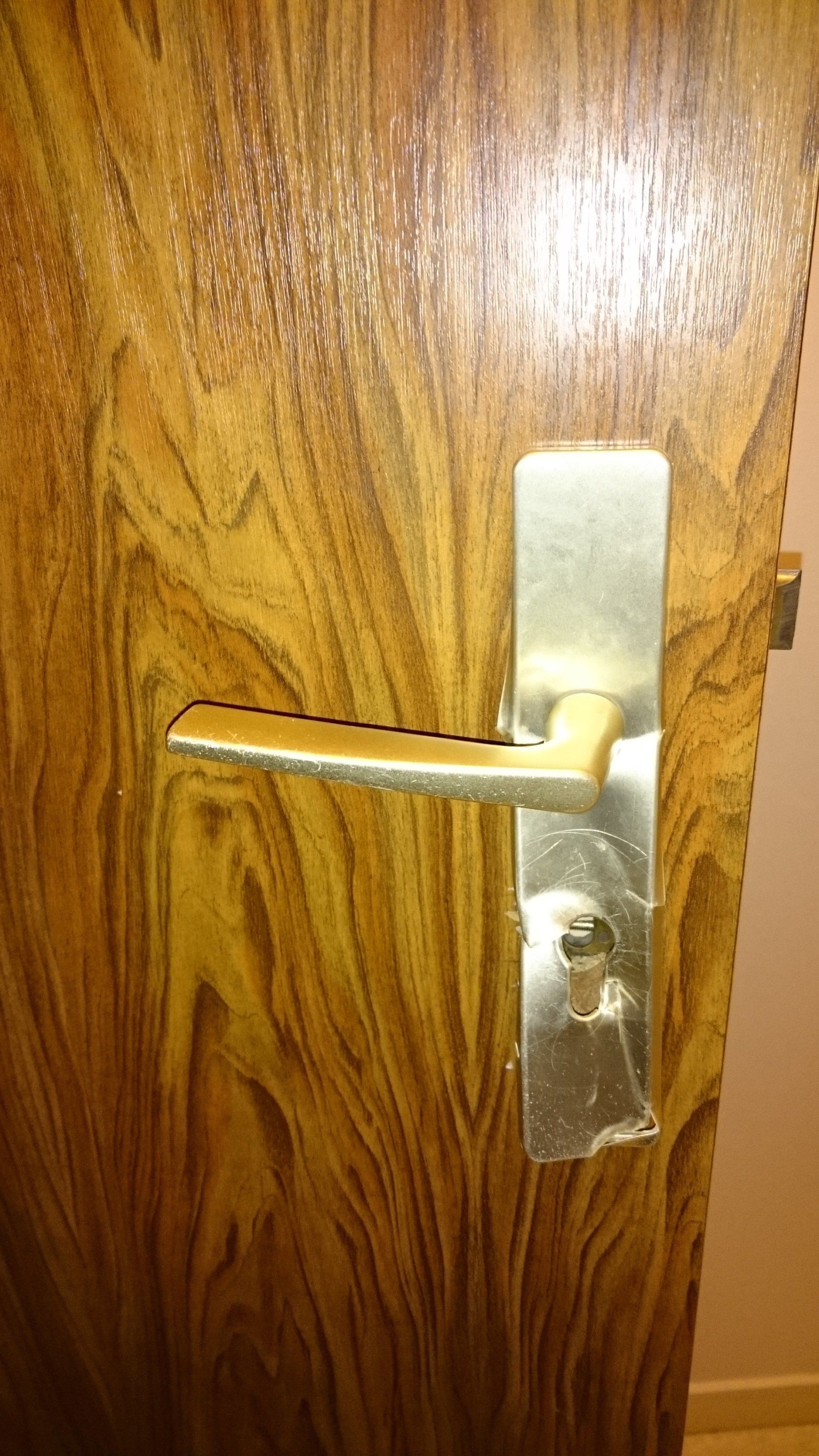 Effraction sur serrure